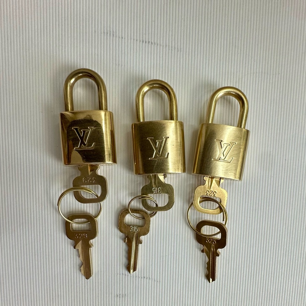Authentic Louis Vuitton Padlock Set